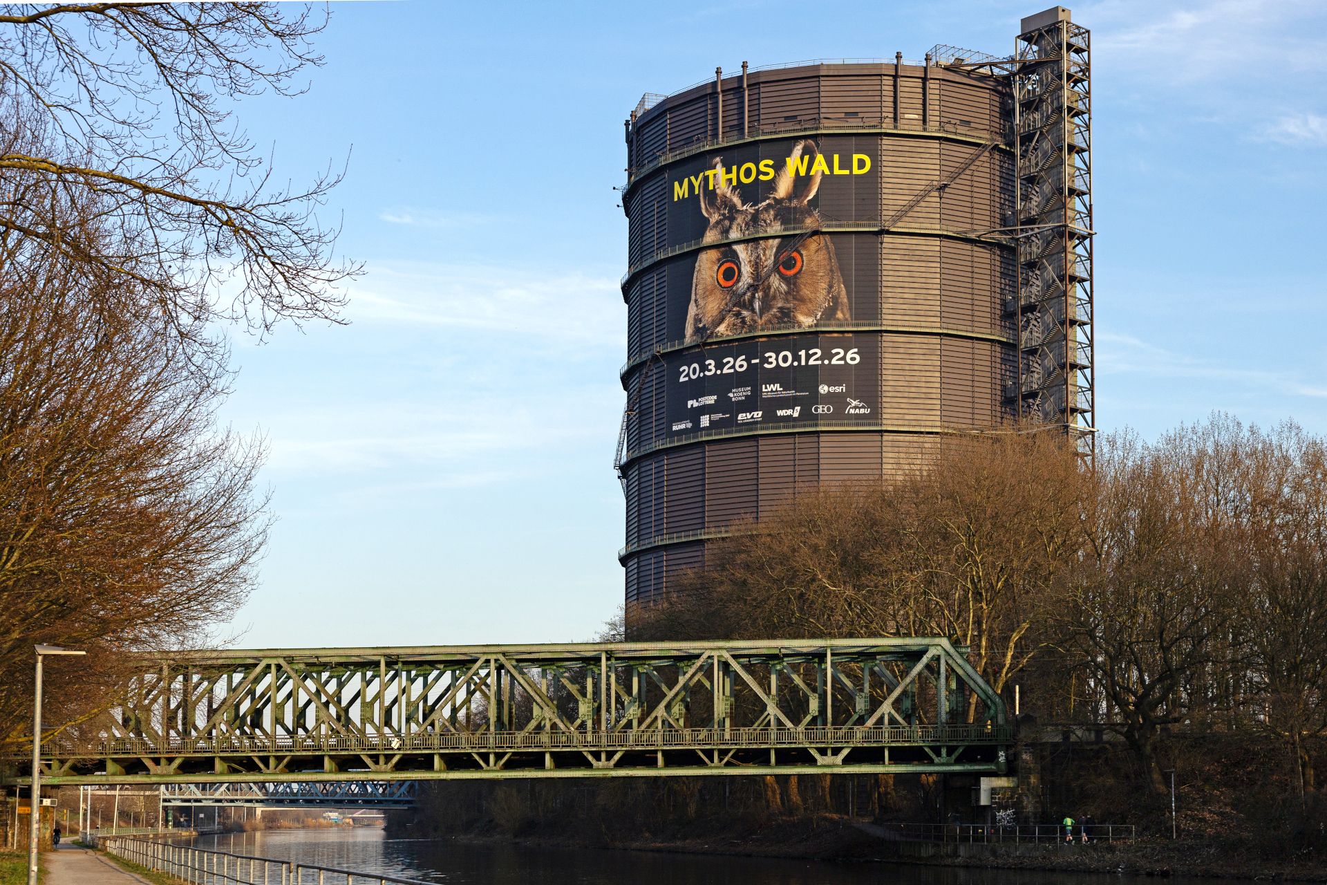 Gasten kunnen de tentoonstelling Mythos Wald beleven in de Gasometer Oberhausen van 20 maart tot 30 december 2026.