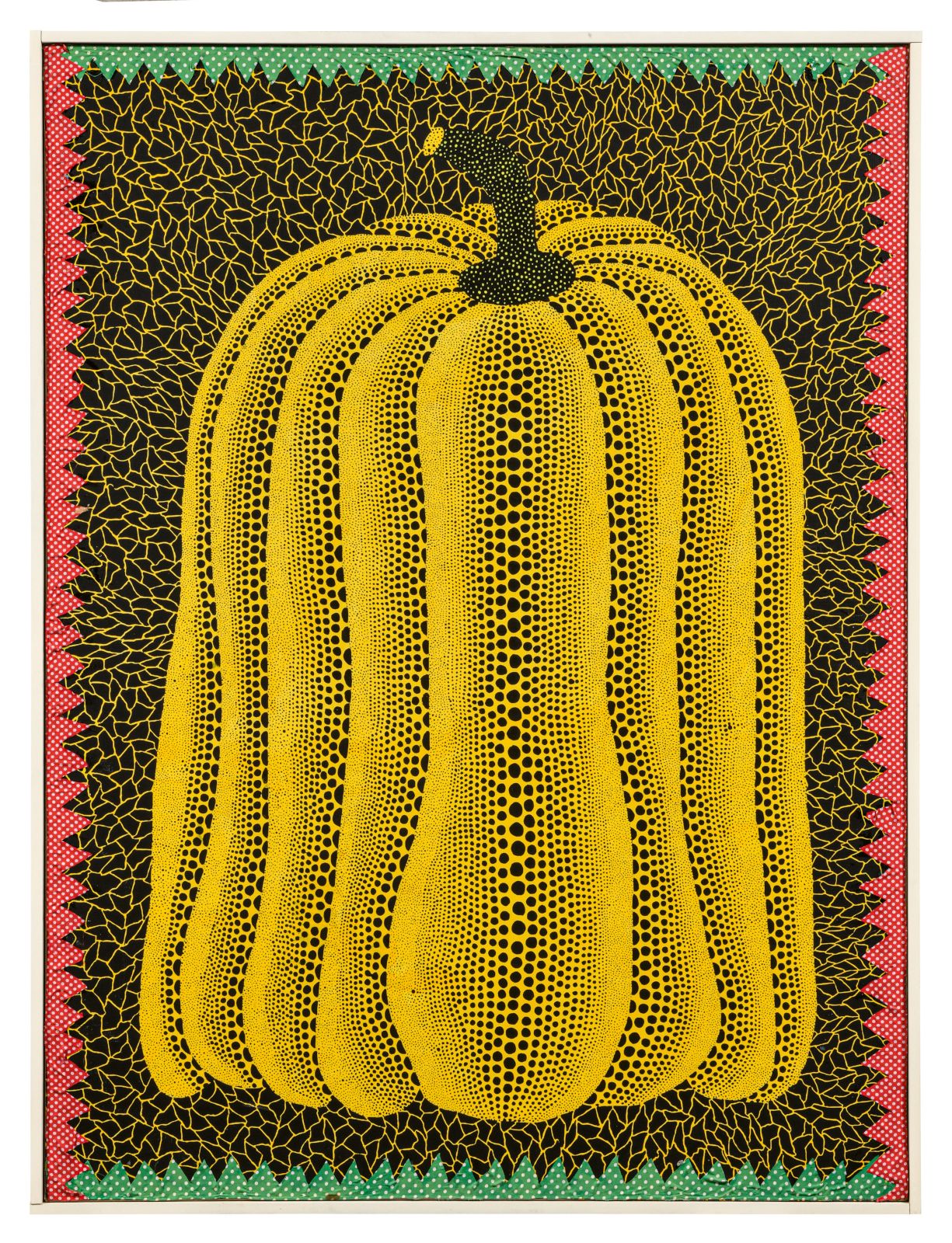 Yayoi Kusama, Pompoen, 1981, acryl en stof op doek, 130,3 × 97 cm, Daisuke Miyatsu Collectie, Chiba, Japan