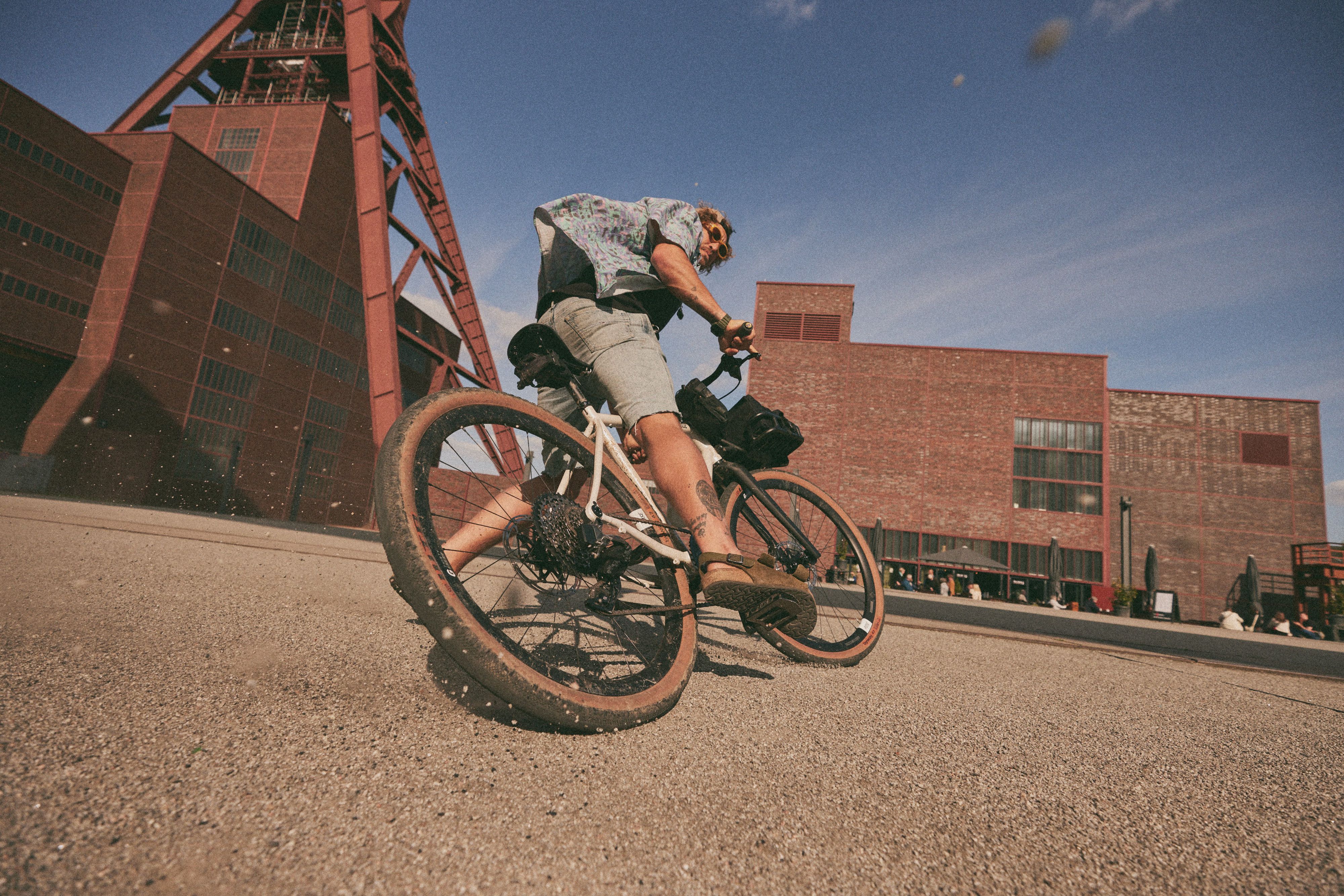 Fietsen langs de kolenmijn Zollverein