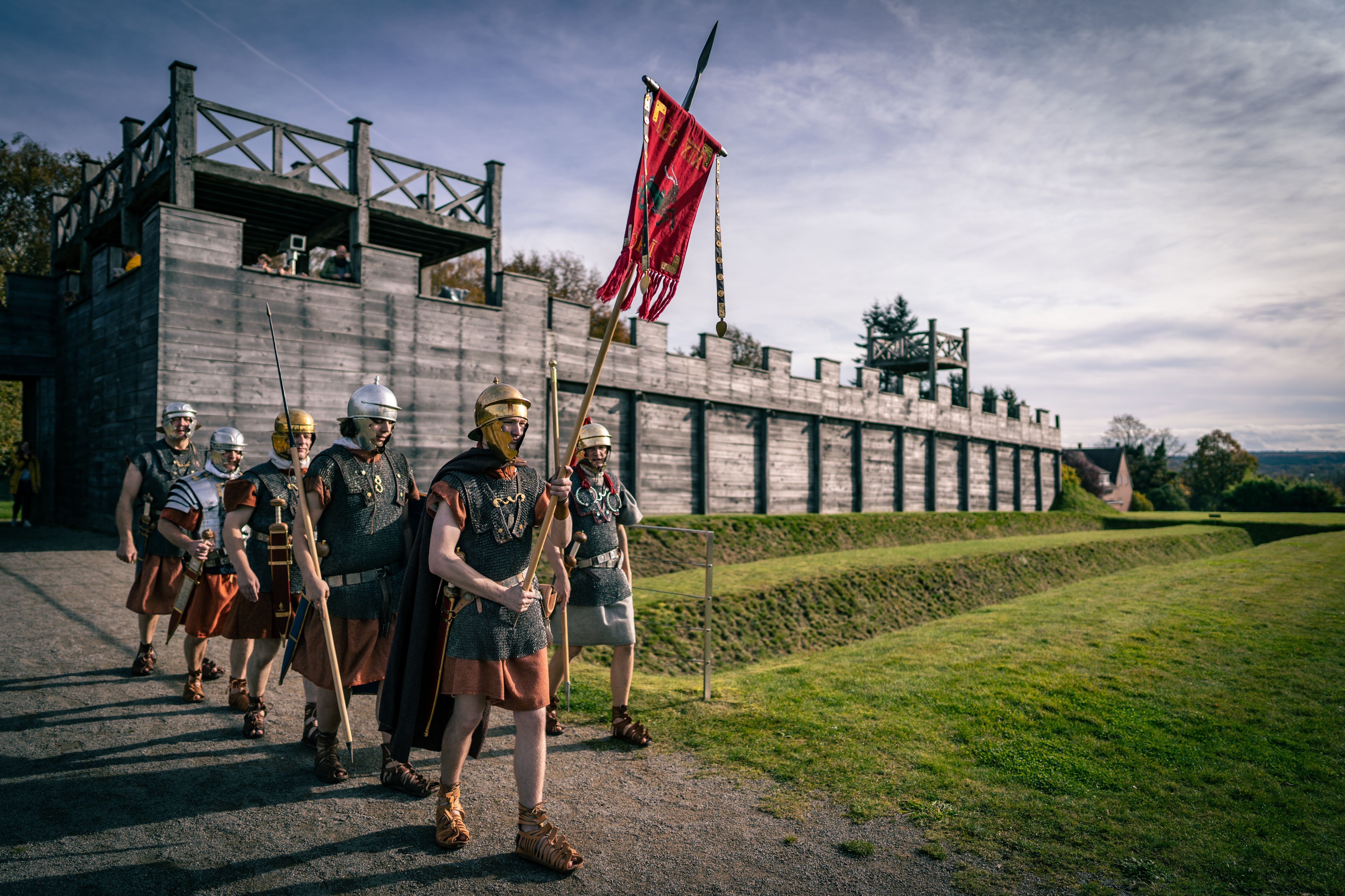 Muur met legionairs PJ