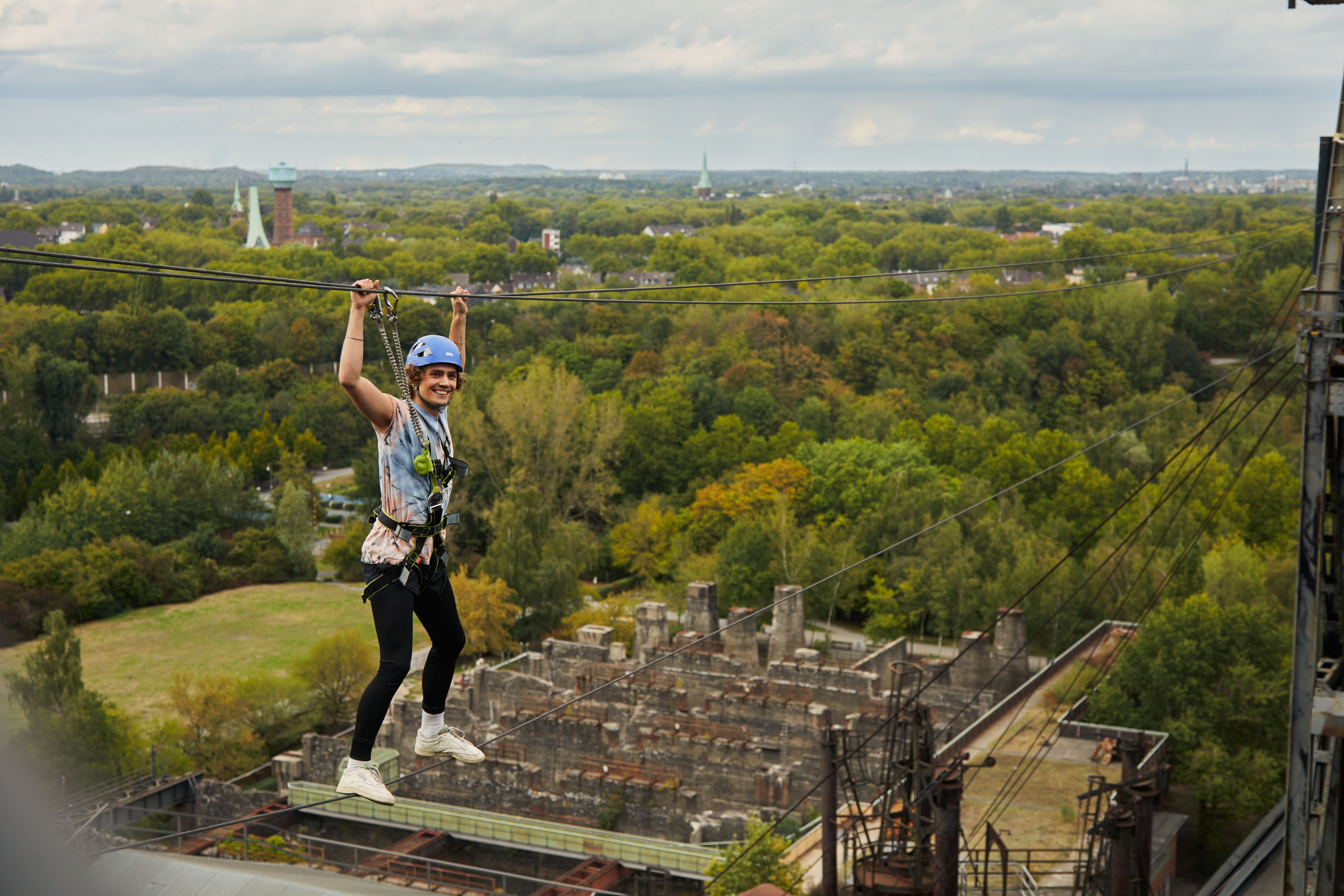 Hoog touwenparcours, Landschapspark Duisburg-Nord