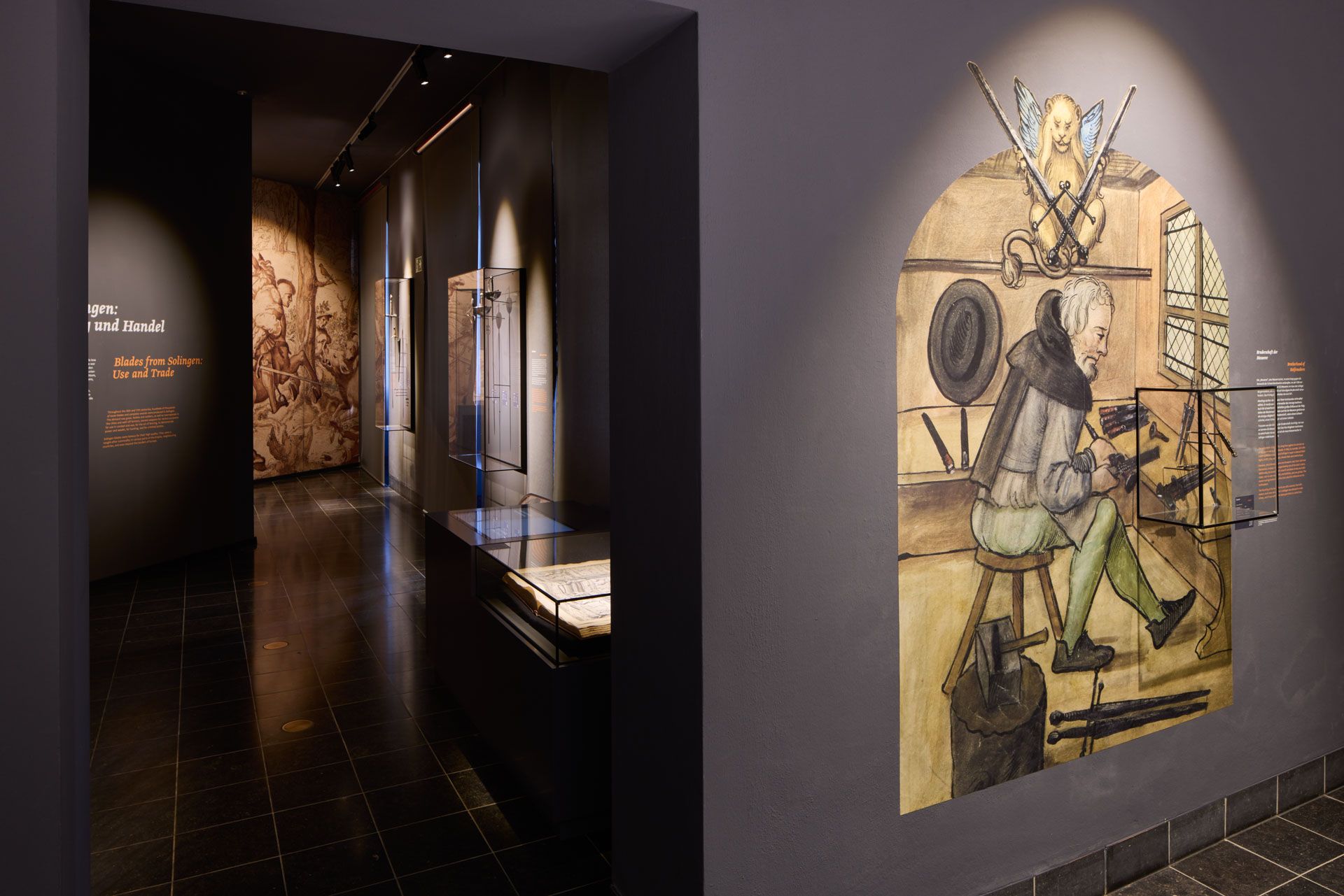 Het Duitse Klingenmuseum Solingen laat zien welke stappen nodig waren bij de productie van metaalproducten in verschillende tijden.