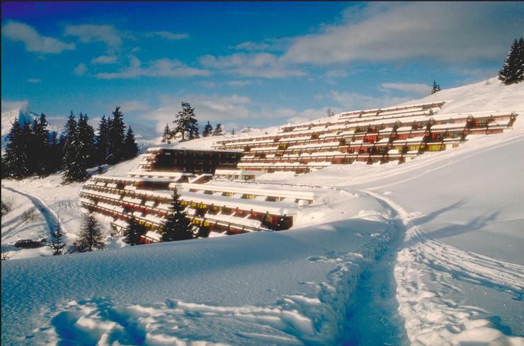 Charlotte Perriand, ARC 1600, zuidhelling, ontwerp 1968, Les Arcs, Frankrijk