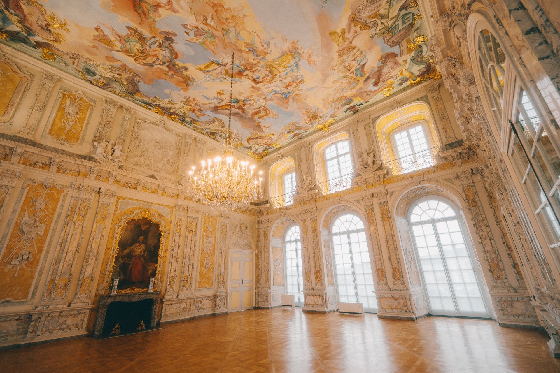 Zaal in kasteel Augustusburg