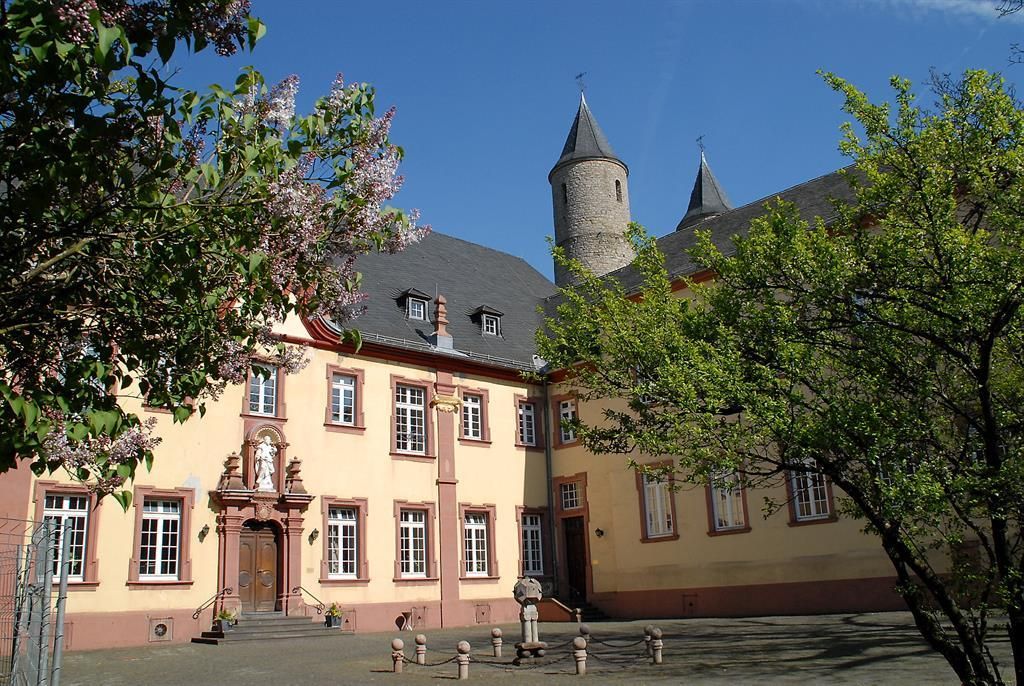 Uitzicht op het klooster van Steinfeld