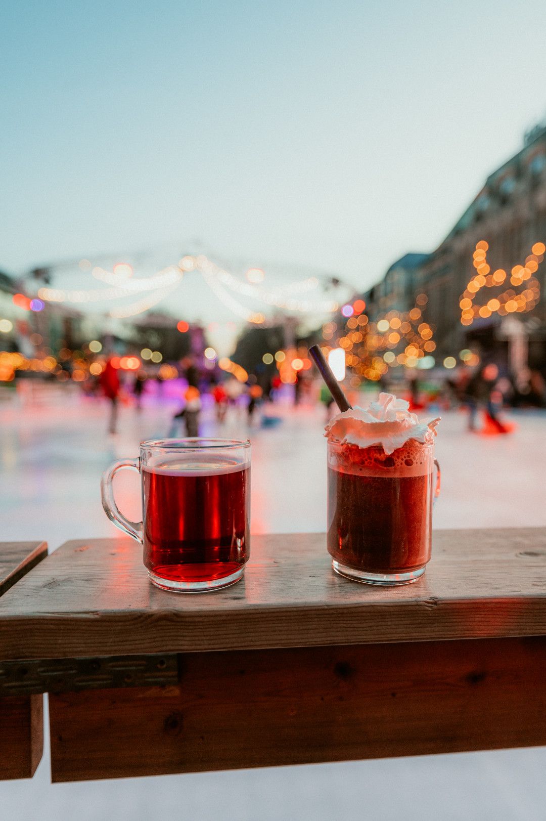 Glühwein voor de ijsbaan, Düsseldorf