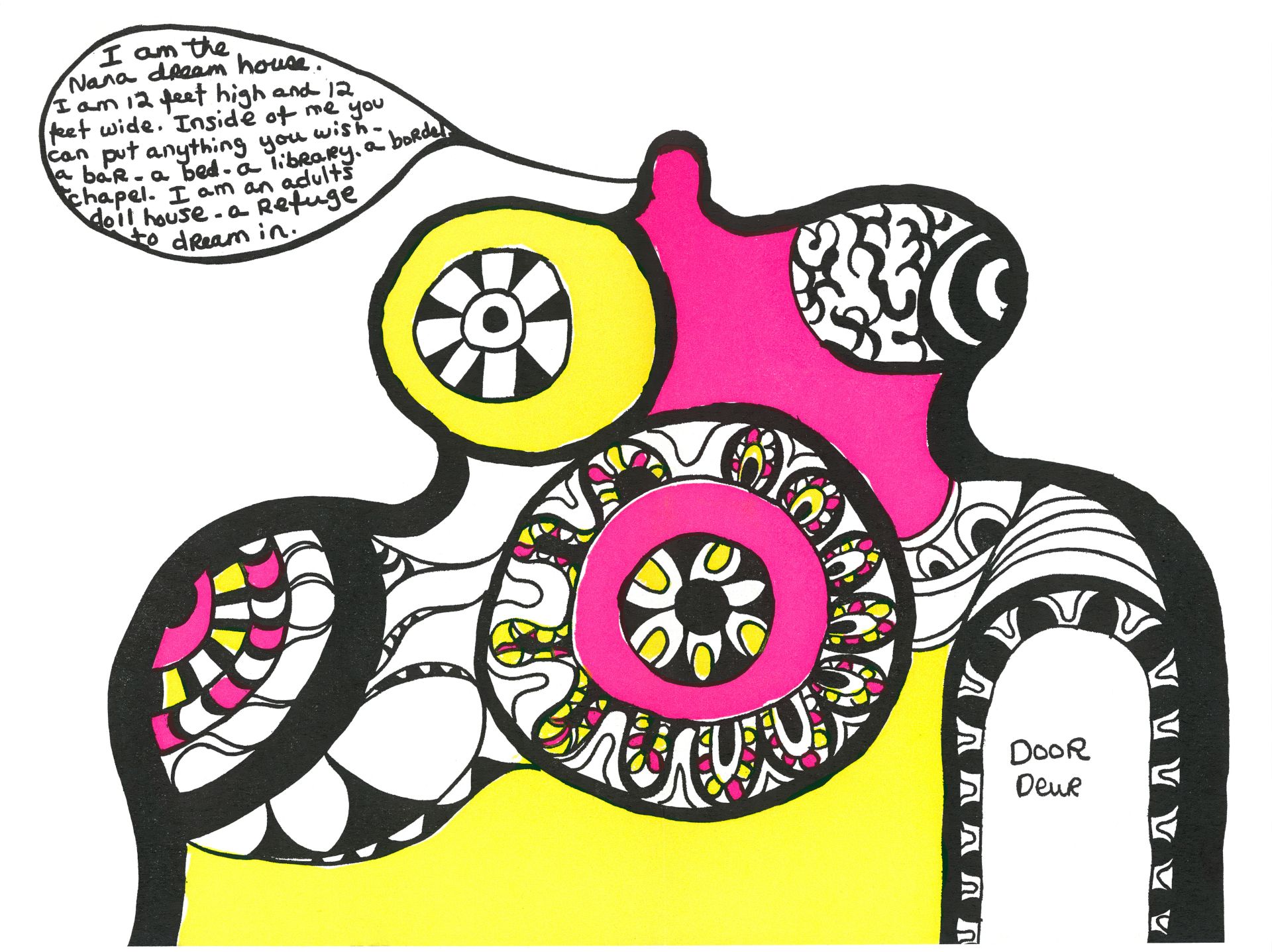 Niki de Saint Phalle, I am the Nana Dream House, 1967, prent