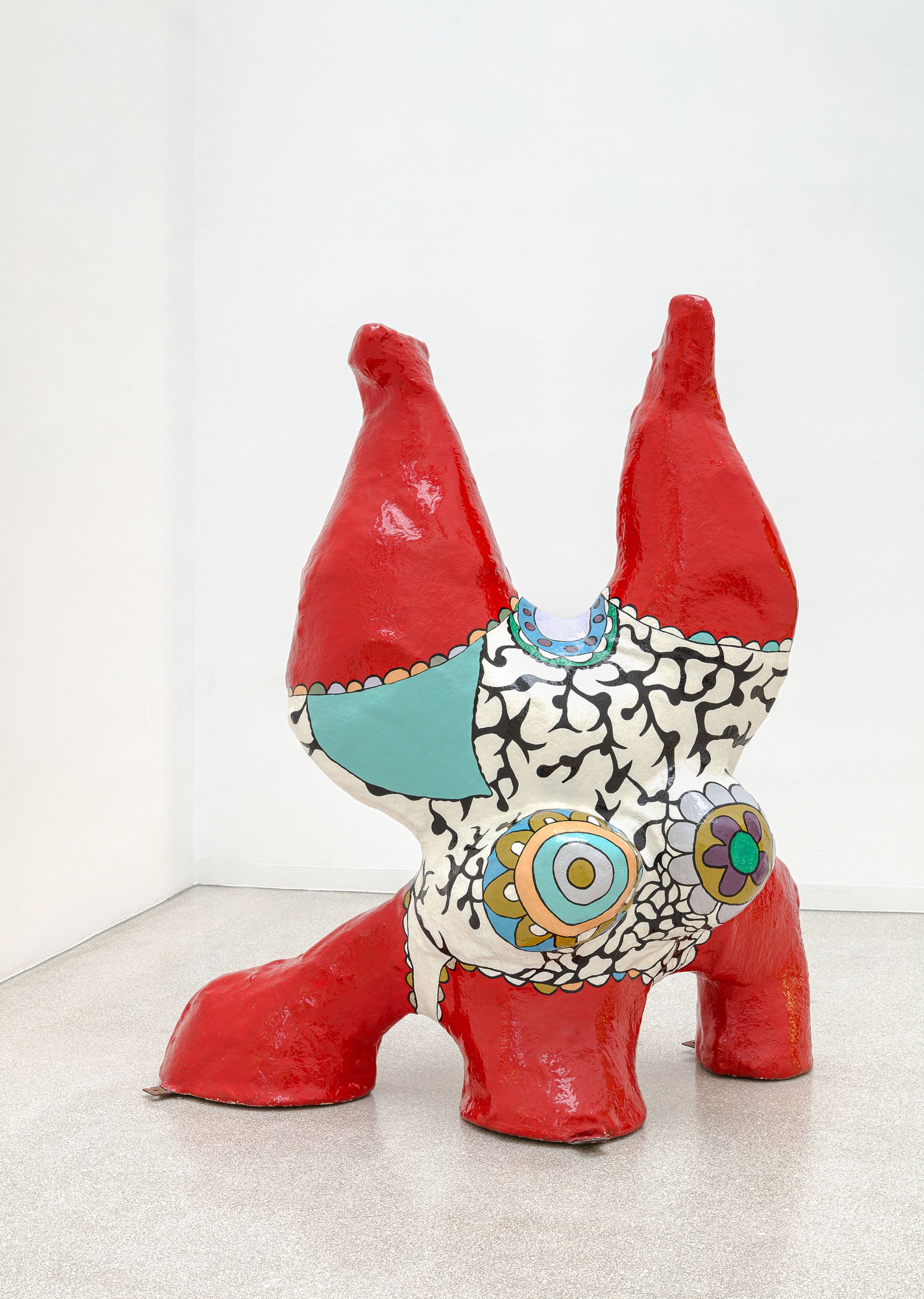Niki de Saint Phalle, Nana rouge jambes en l’air, ca. 1968, Leopold-Hoesch-Museum, Düren