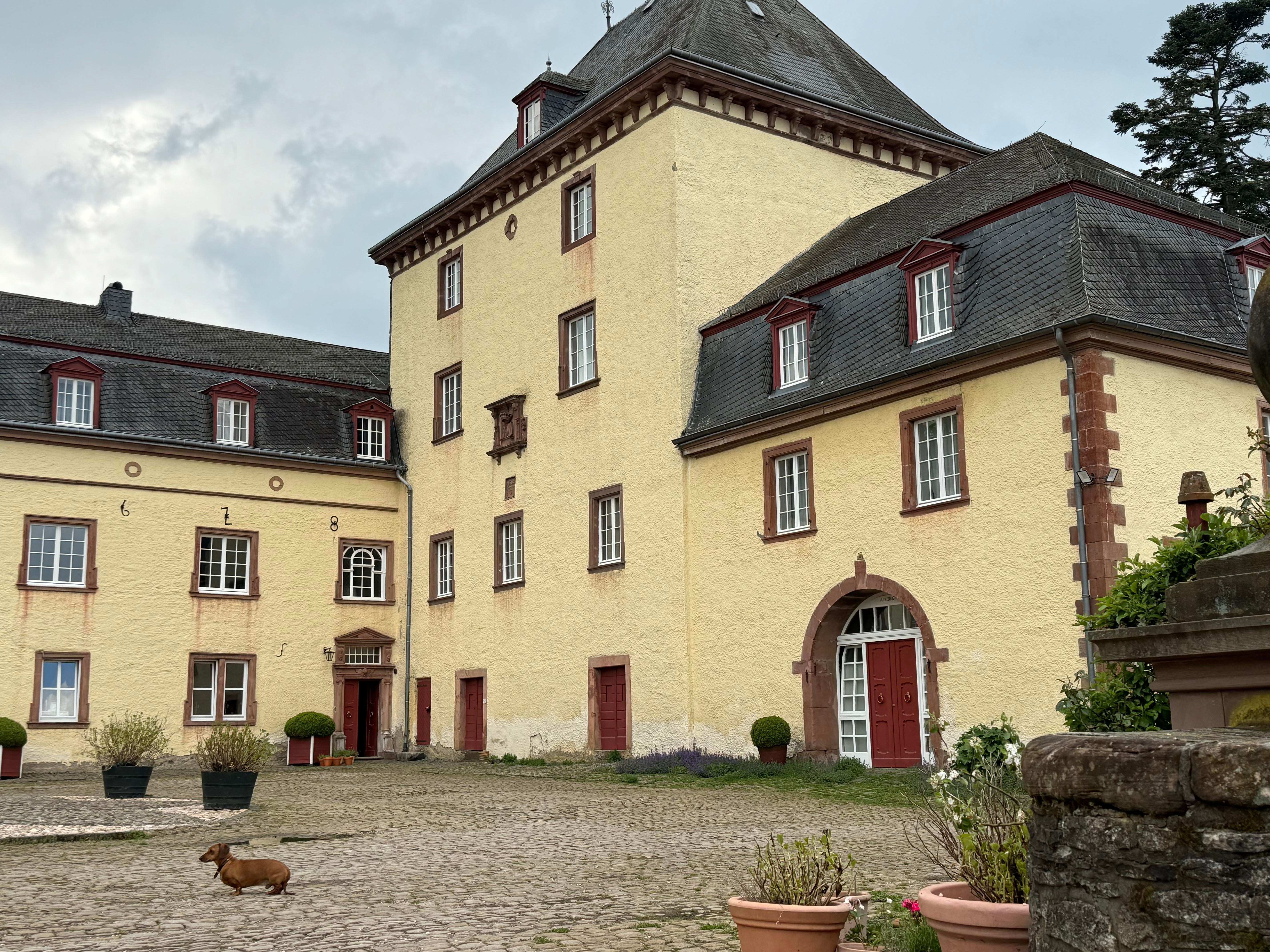 Uitzicht op kasteel Schmidtheim