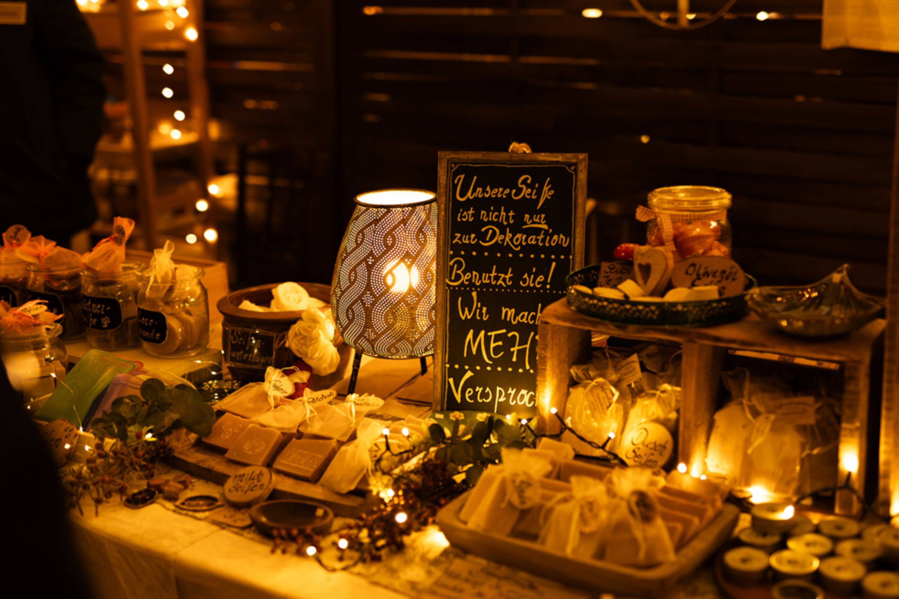 Kerstmarkt in het bos van Wildwald Vosswinkel