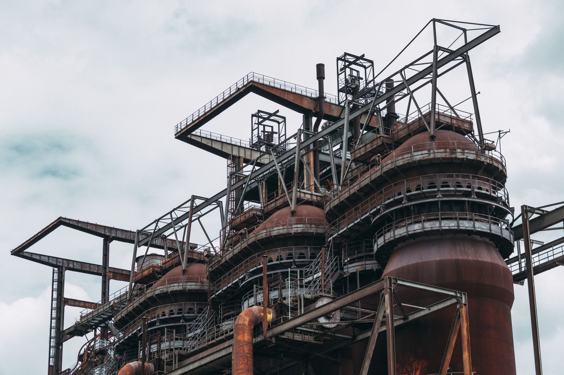 Hoogovenfabriek op het Phönix-West-terrein in Dortmund