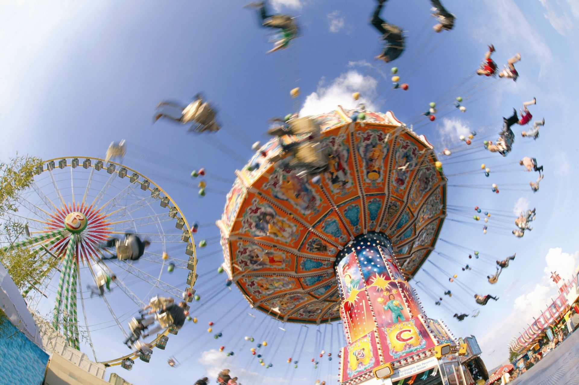 Kettingcarrousel op de Herne Chranger kermis