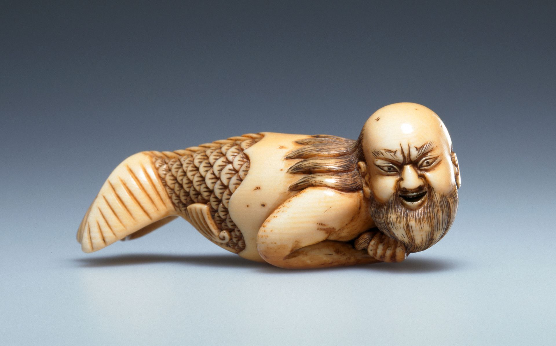 Netsuke: Waterman (Ningyo), 17e/18e eeuw