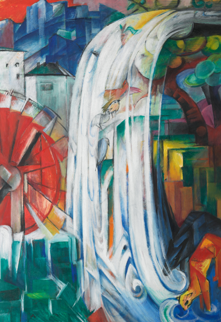 Franz Marc, De betoverde molen, 1913, olieverf op doek, 130,2 × 90,8 cm