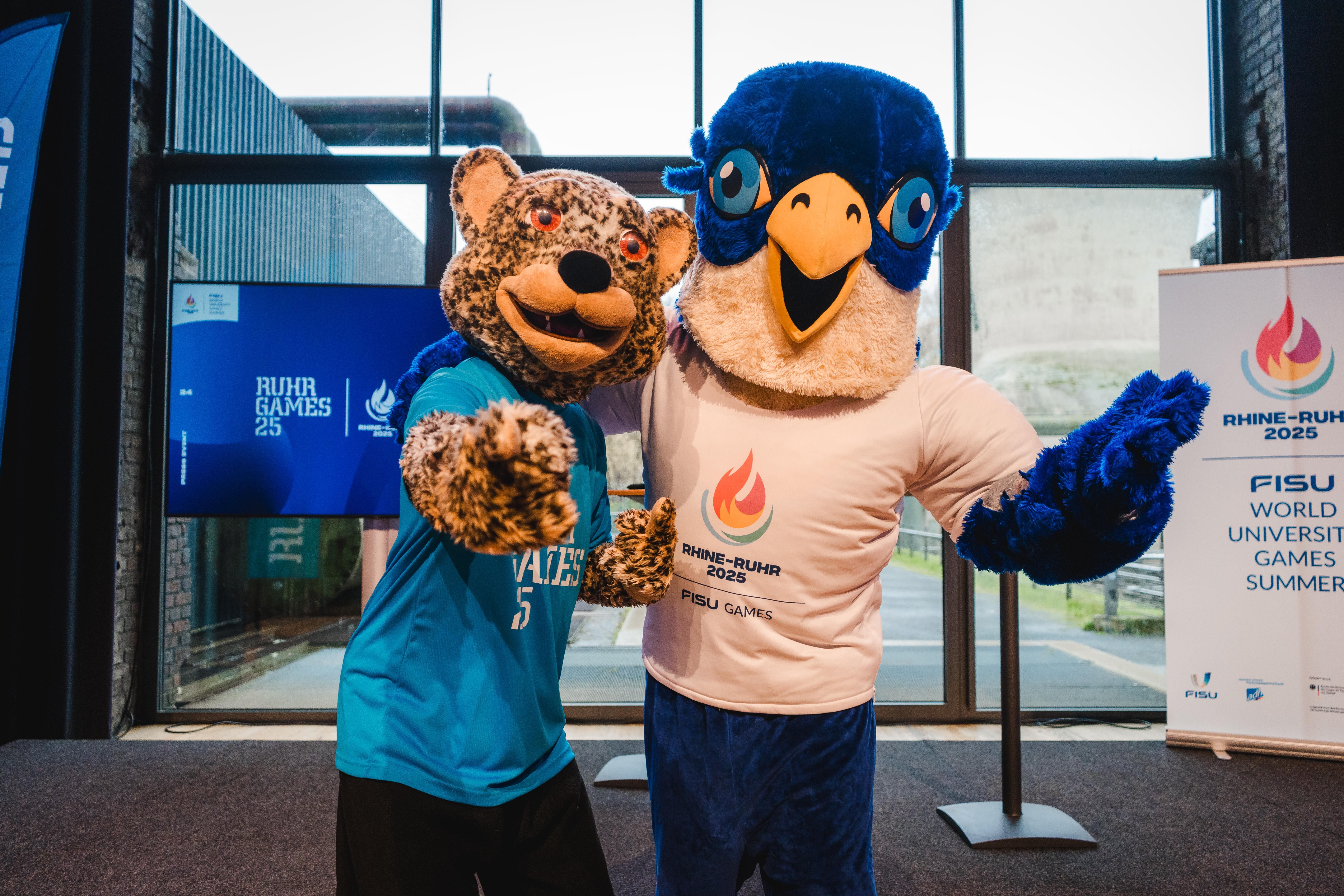 Mascotte van de FISU Wereld Universiteitsspelen in Bochum