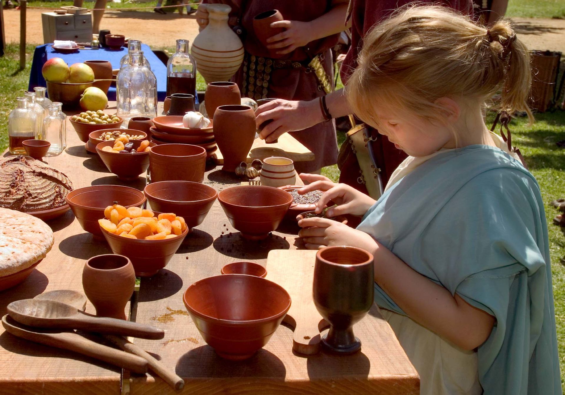 Kinderen kunnen historische gerechten leren bereiden op het Limes Festival in Xanten