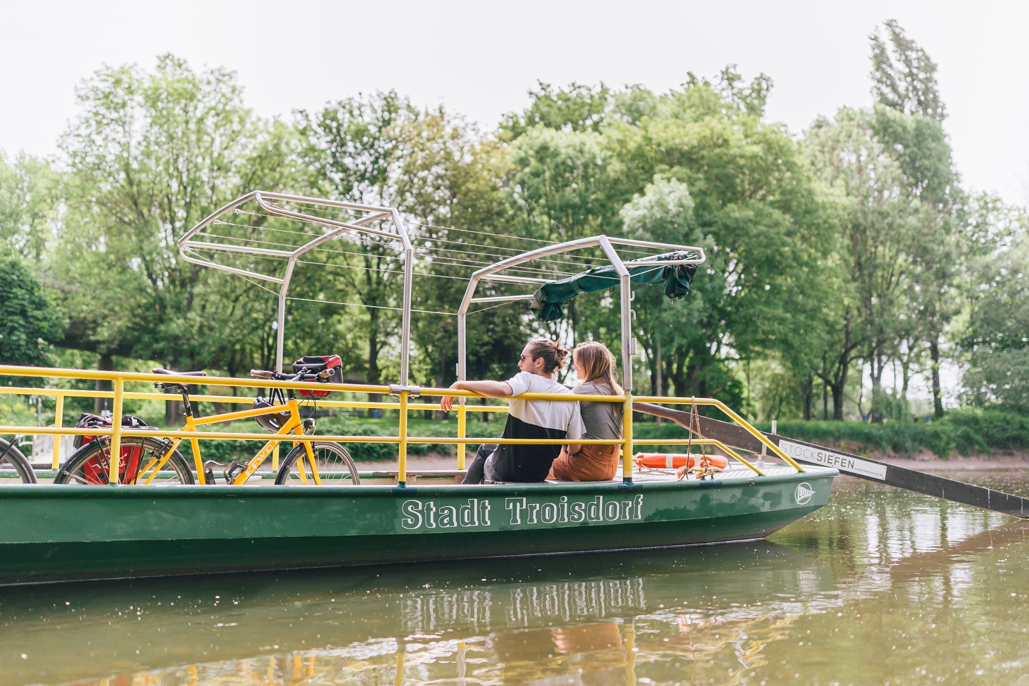 Sieg veerpont fietspad Sieg