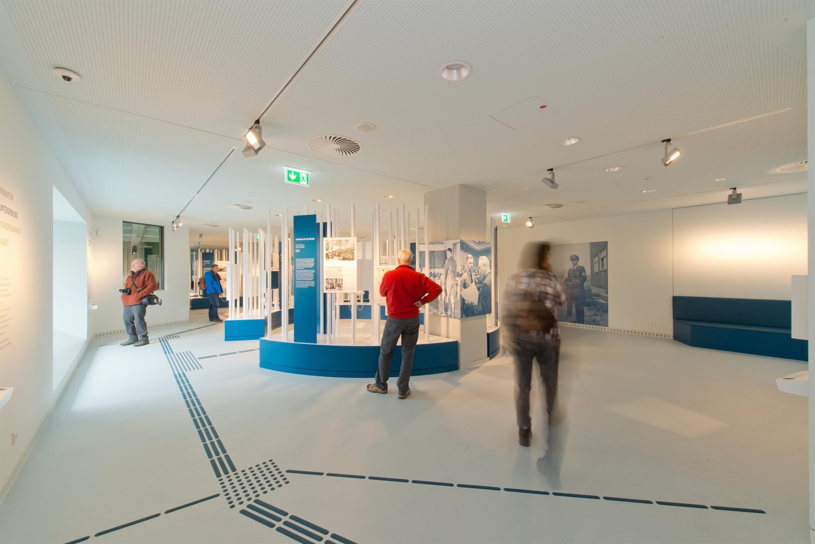 Uitzicht op de tentoonstelling Bestimmung Herrenmensch