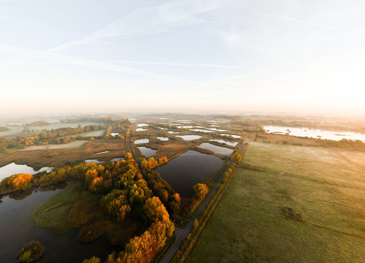 De Riselfelder bij Münster in vogelvlucht