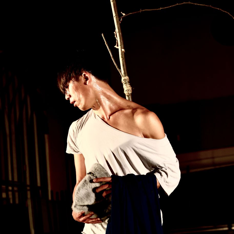 Danser en choreograaf Kenji Shinohe uit Wuppertal thematiseert natuurrampen in Japan met de solodansvoorstelling "Tree Tree".