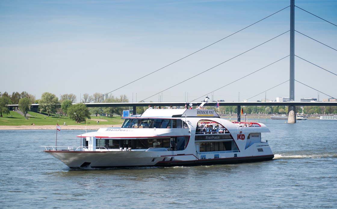 Tour op the Rijn in Düsseldorf, © KD Deutsche Rheinschiffahrt GmbH