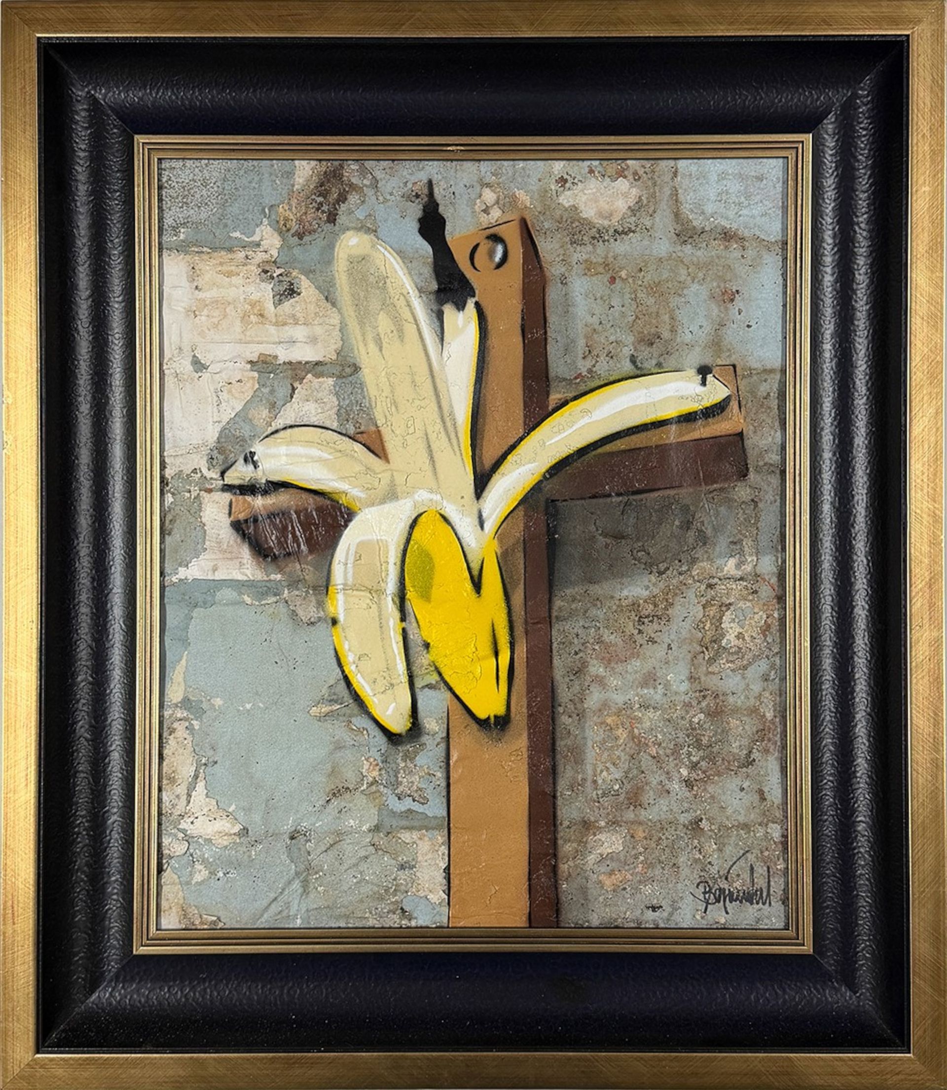 Kunst als religie, 2025, spuitverf op posterboard, 51,5 x 42 cm, WVZ nr. 3069