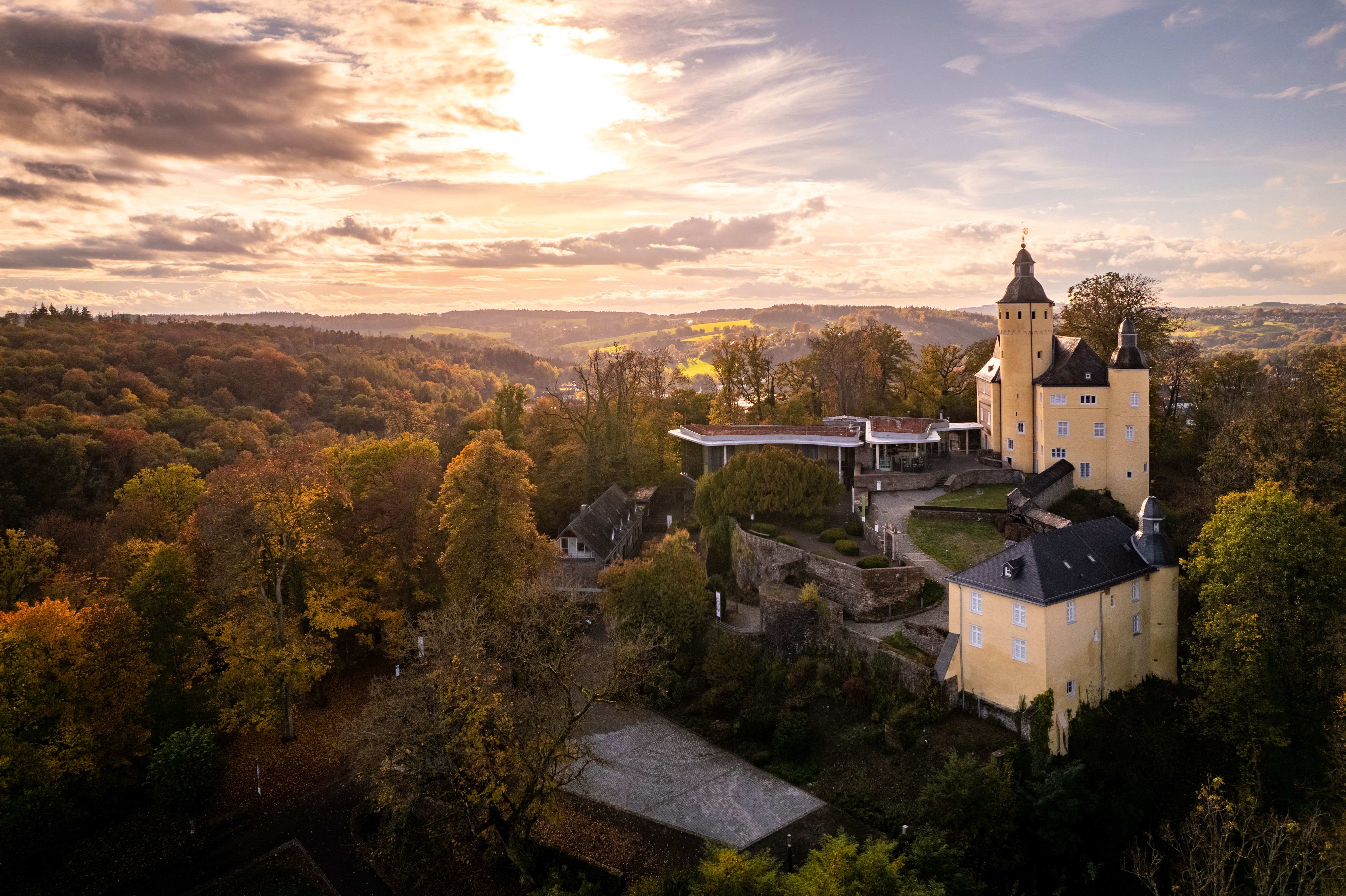 Uitzicht op kasteel Homburg