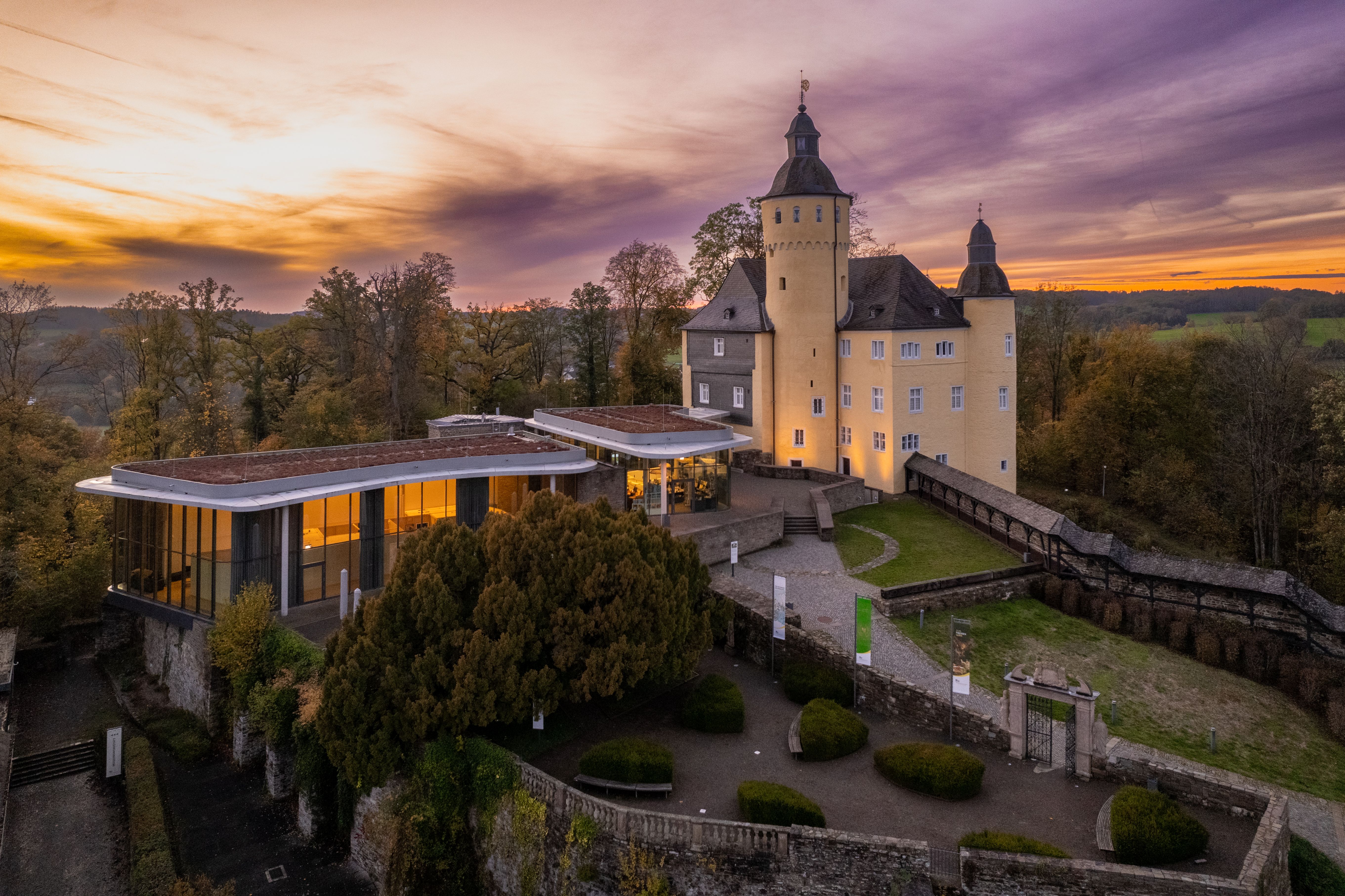 Uitzicht op kasteel Homburg