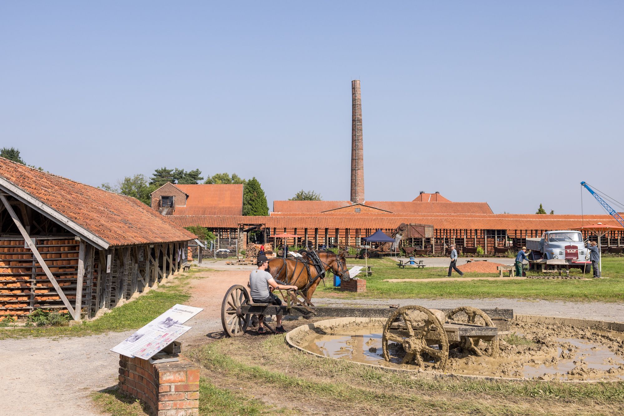 Buitenaanzicht van het Industrieel Museum LWL Steenfabriek Museum Lage