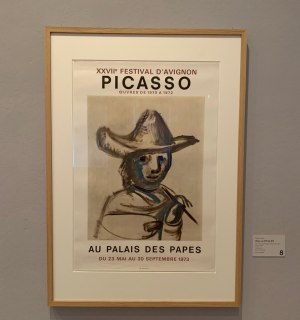 Picasso-poster in het Picasso Museum, © Ilona Marx