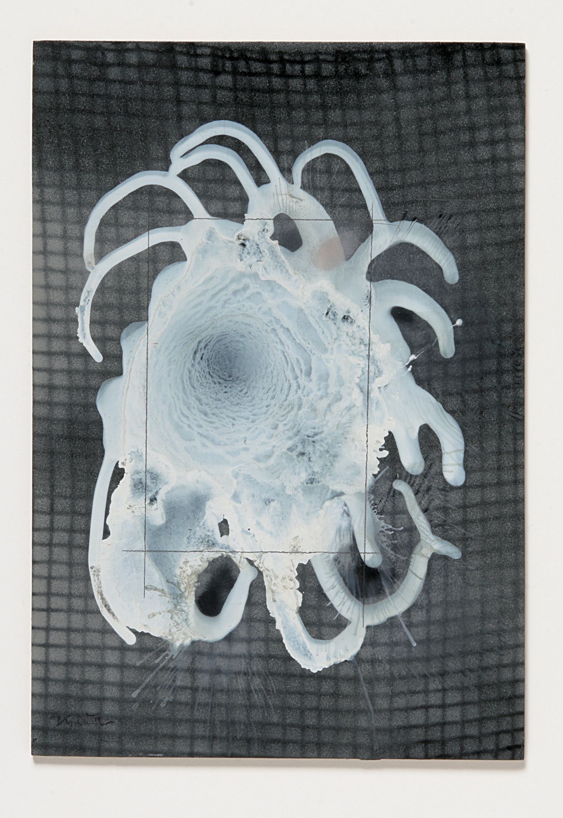 Franz Krause, Zonder titel, 1941, lak op multiplex, afmetingen object: 29 x 20 x 0,5 cm, afmetingen lijst: 47,7 x 37,7 x 4 cm (huidige)
