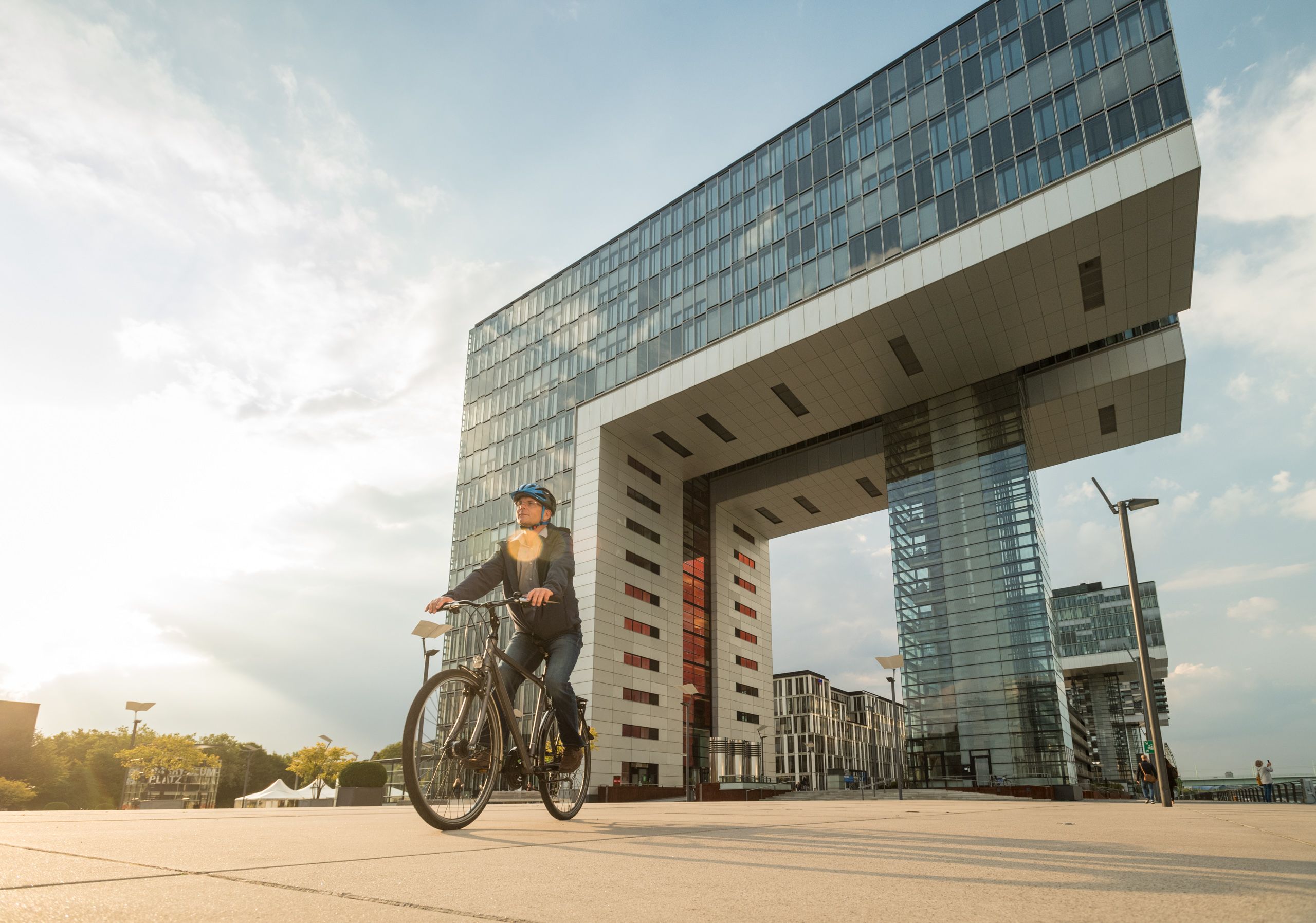 Rijnfietsroute Rheinauhaufen Keulen