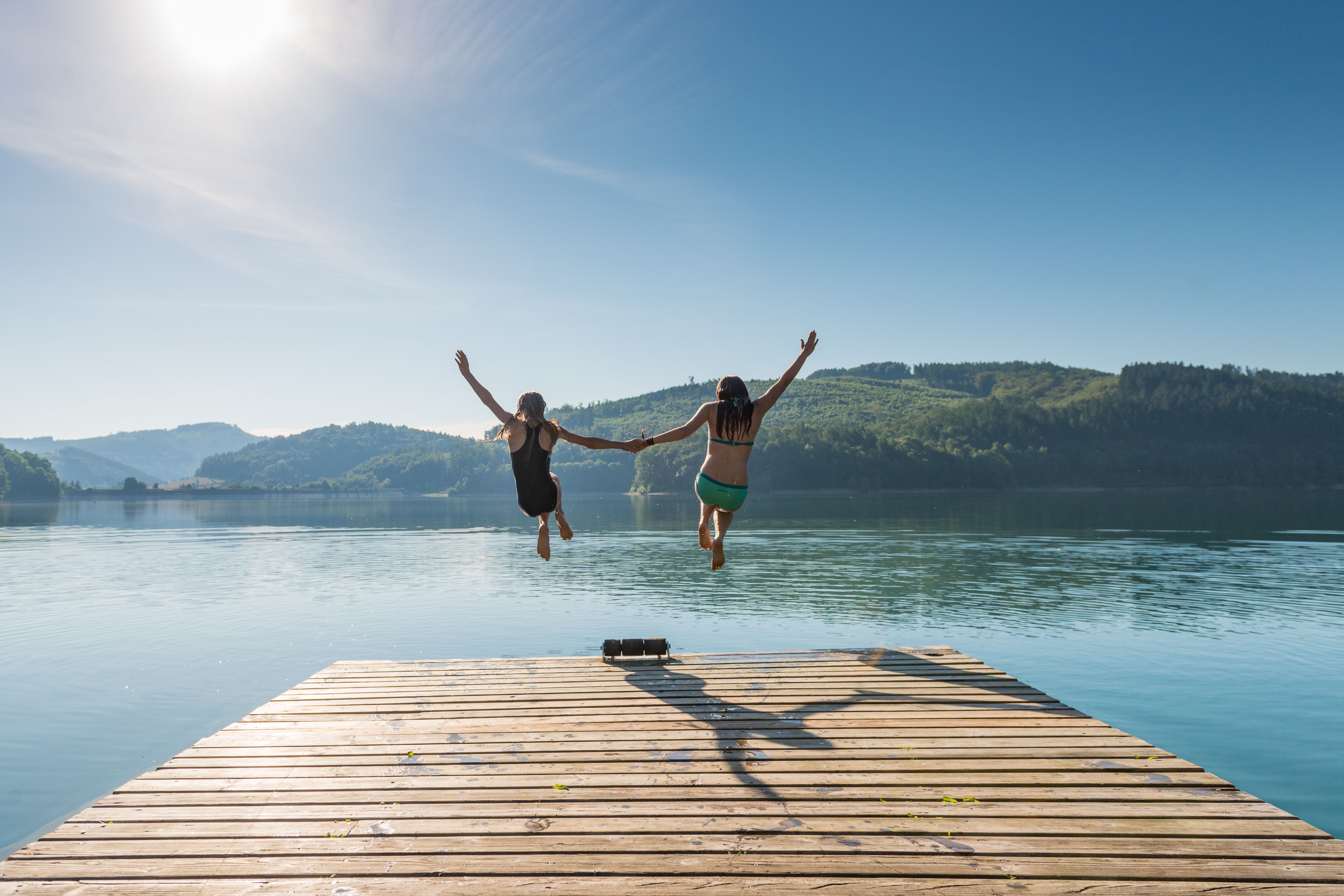Spring in de Hennesee in het Sauerlan