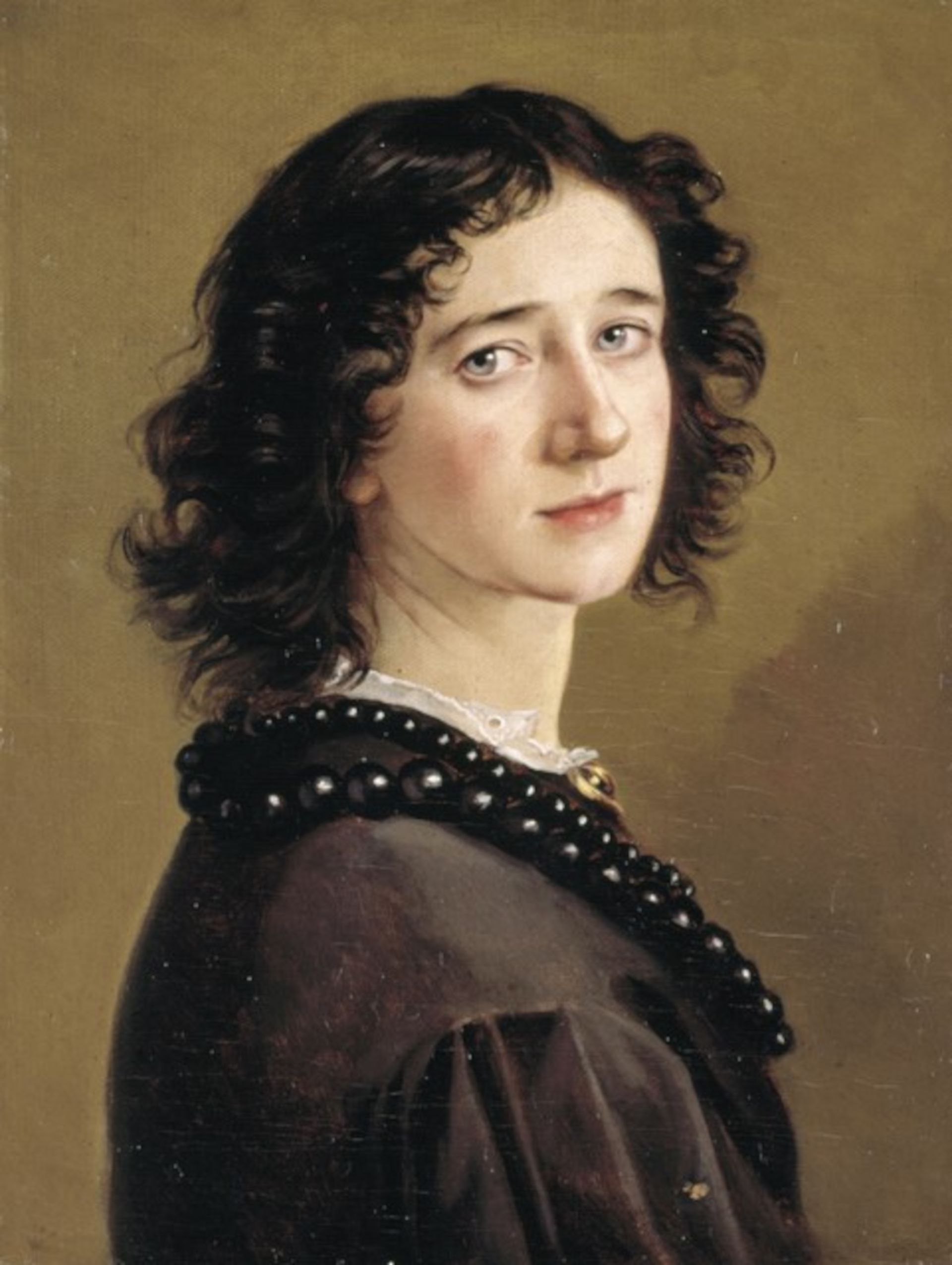Mathilde Dietrichson, Zelfportret, 1865, olieverf op doek, 49,6x37,2 cm, Oslo Museum