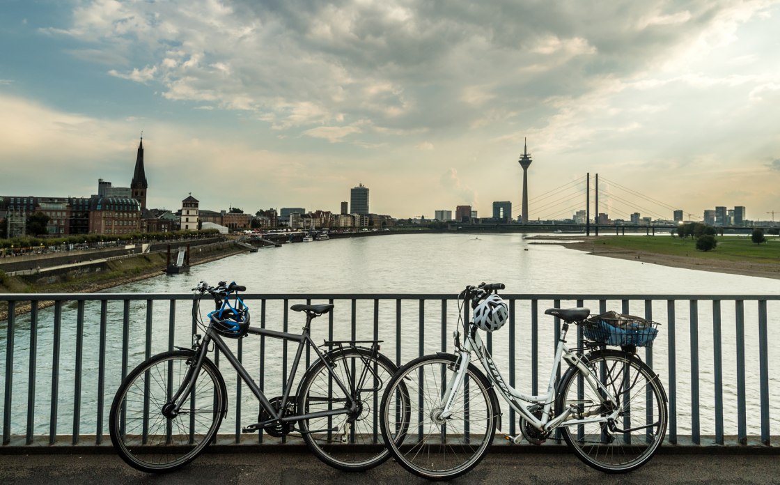 Uitzicht op Düsseldorf en de Rijn, © Dominik Ketz, Tourismus NRW e.V.